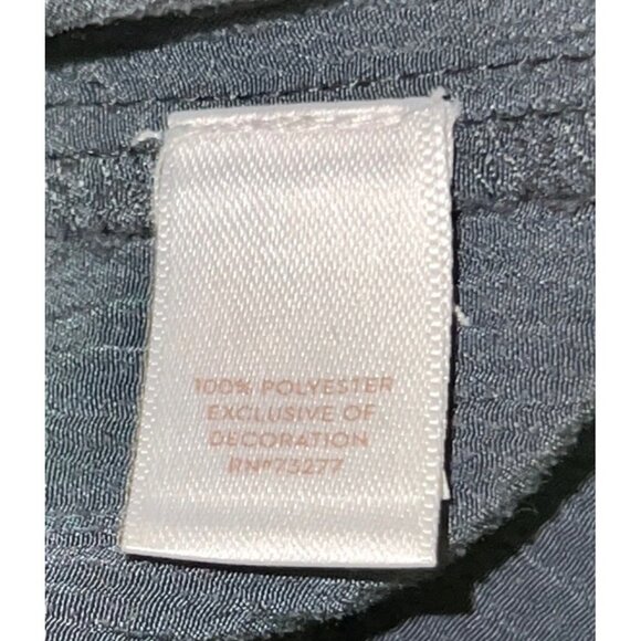 L C Lauren Conrad Dark Grey Heart Blouse -- L - Picture 8 of 8